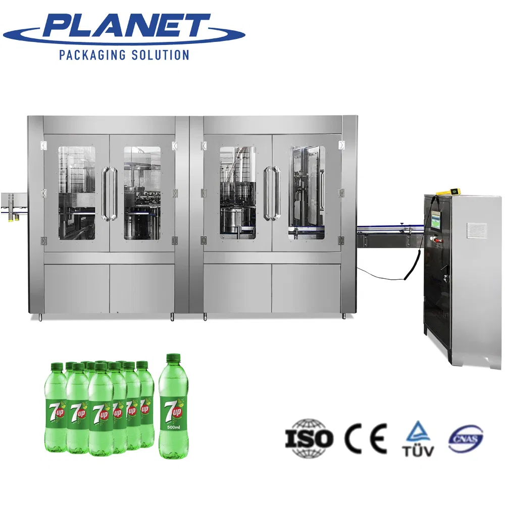 Full-Automatic Carbonated Drink Soda/Soft Drink/Mineral Pure Water Liquid Washing Filling Capping Bottling Machine