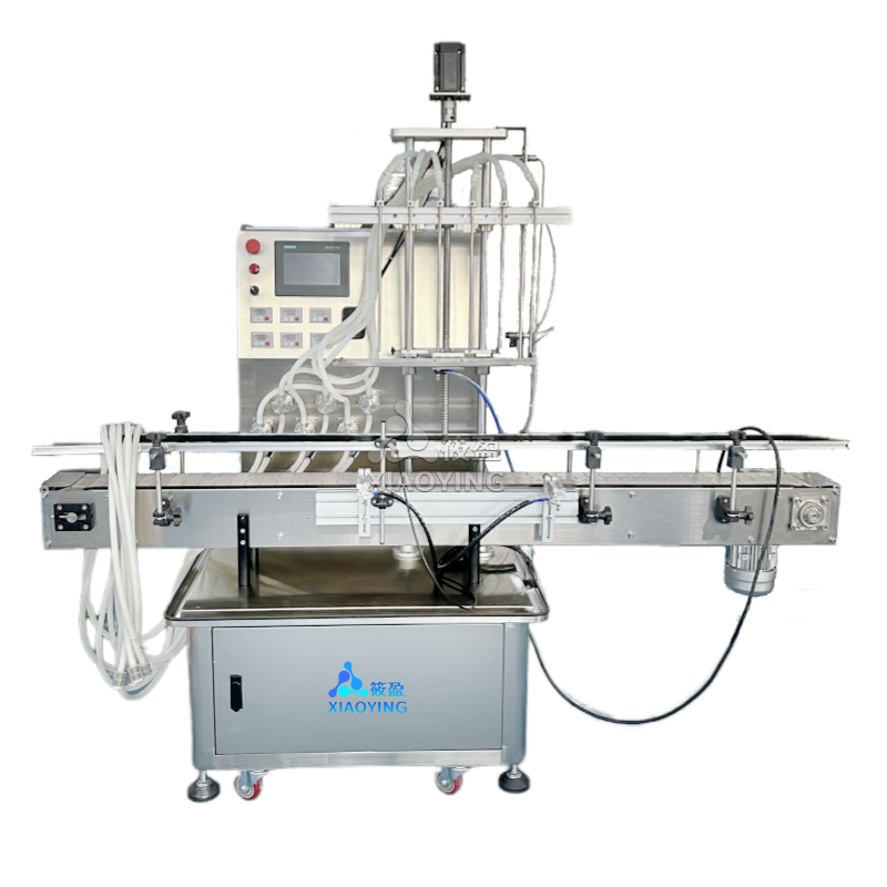 Xiaoying 8 Heads Stainless Steel Full Automatic Beverage Chemical Filling Machine Automatic Magnetic Pump Filling Machine