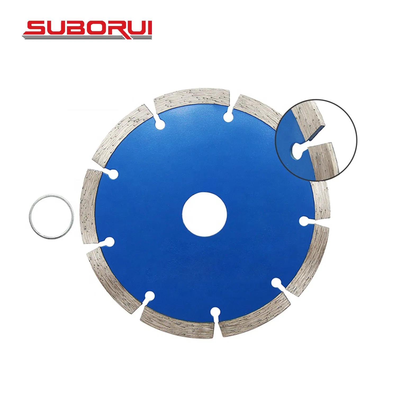 Suborui 115mm 125mm Segmented Diamond Cutting Wheel Concrete Stone Diamond Saw Blade for Angle Grinder Dry and Wet Fast Cutting