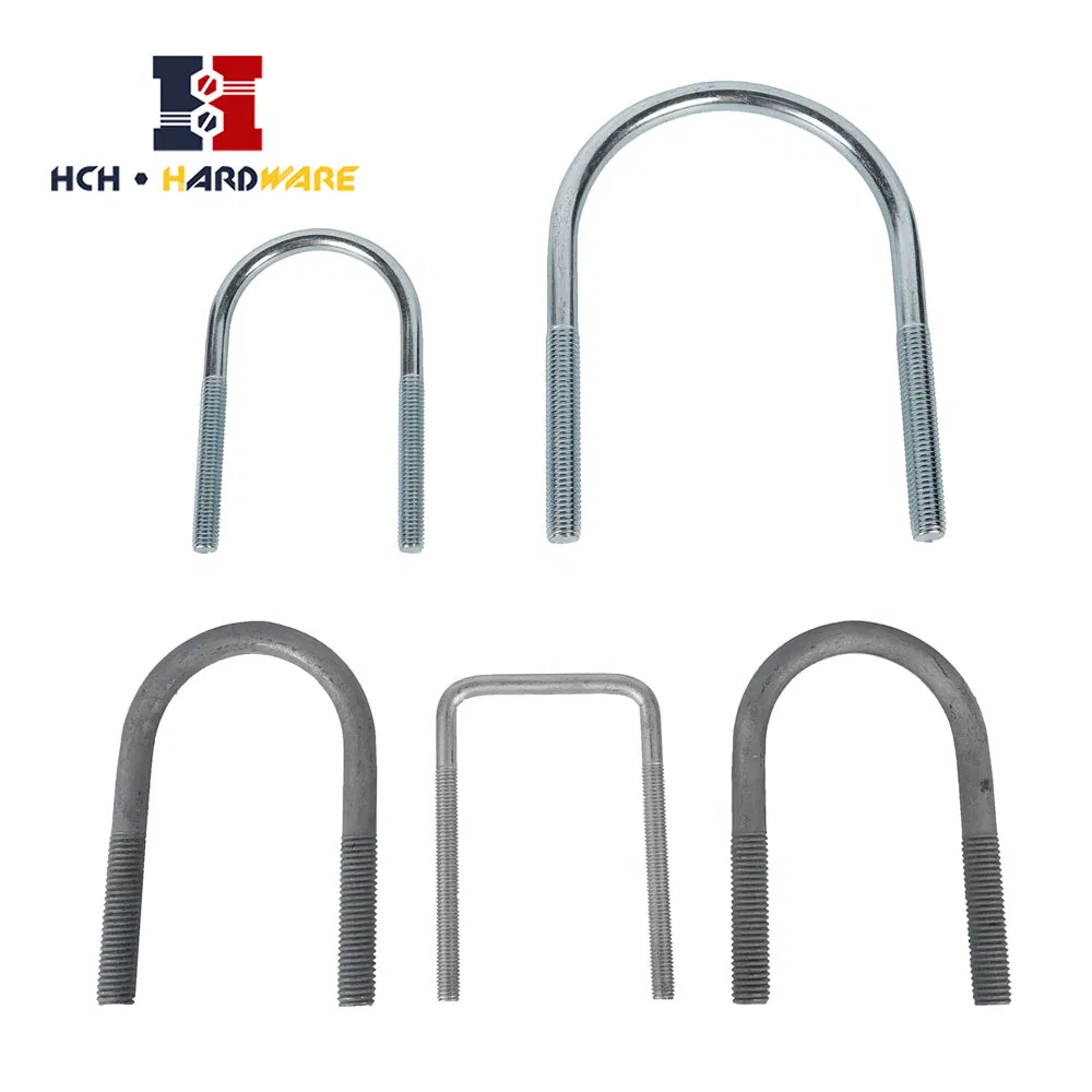 Zinc Plated Carbon Steel U-Bolt Fastener