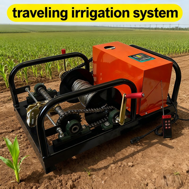 Electric Winch Traveling Sprinkler Irrigation System for Farm