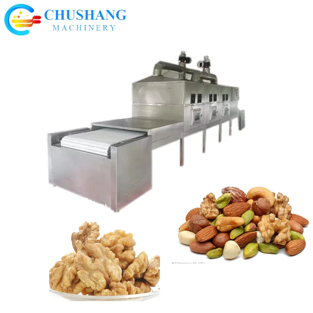 Walnut Hazelnut Pine Nuts Pecan Cashew Nut Almond Ripening Dryer Microwave Nut Drying Roasting Sterilization Equipment Machine