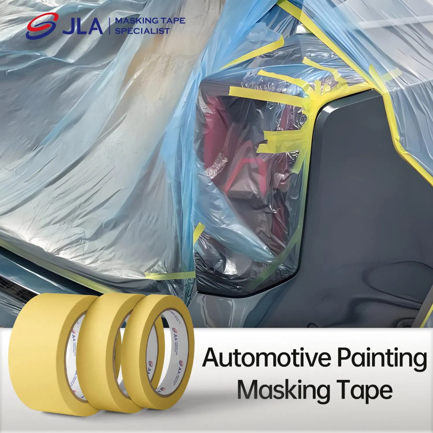 85℃ Heat Resistant Masking Tape for Auto Use, Clean Paint Lines Adhesive Tape (MT 723Y)