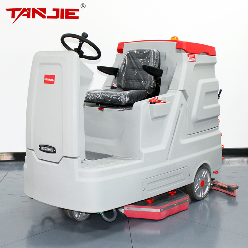 Pulitrice industriale con conducente da pavimento 250L doppia spazzola batteria al litio macchina per la pulizia