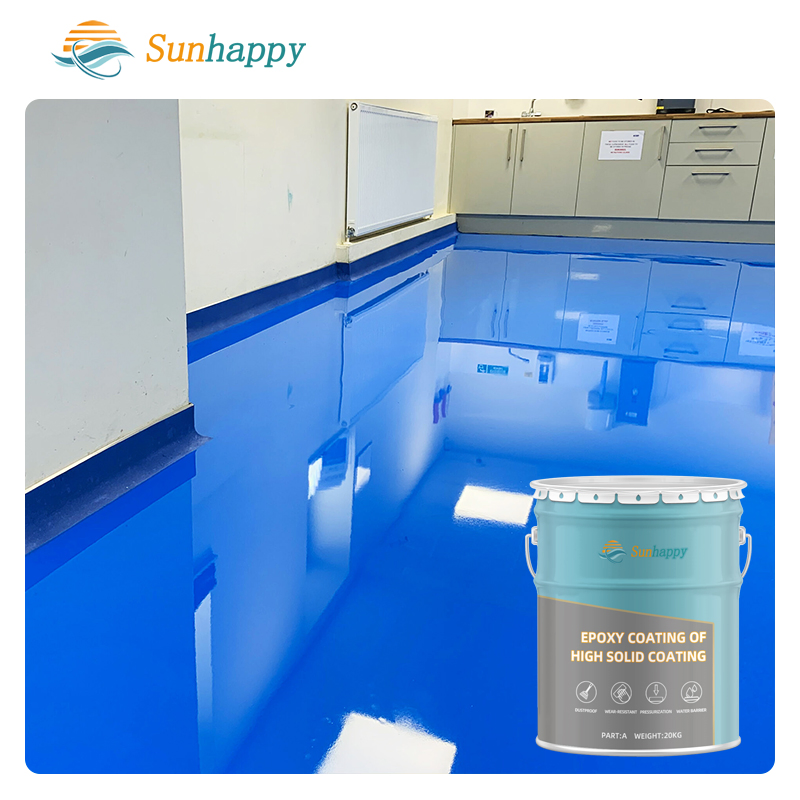 White Liquid Epoxy Resin Floor Paint for Indoor Concrete Floors