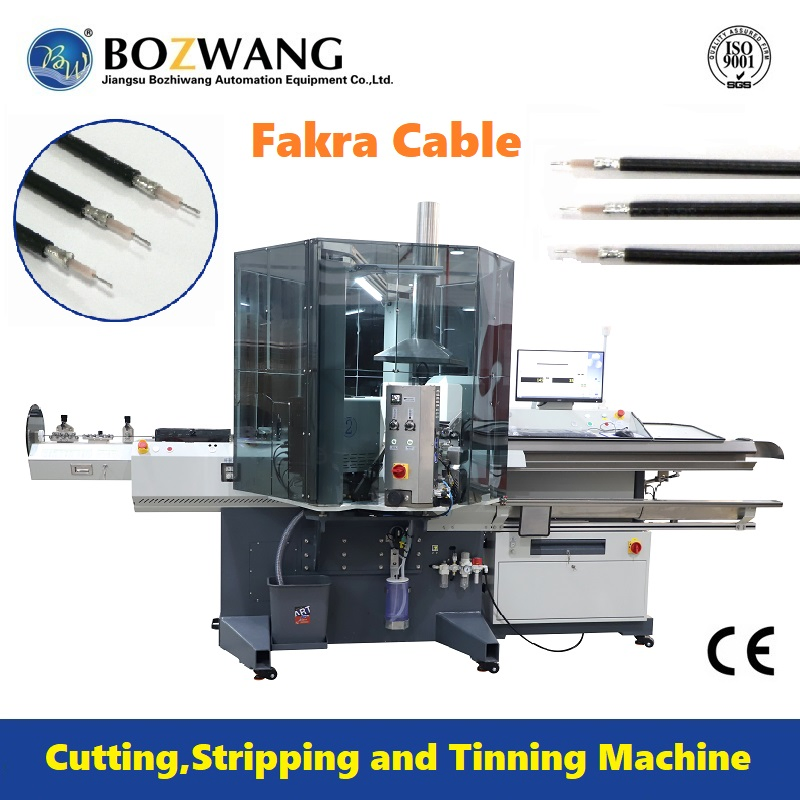 Machine avancée de traitement de câbles Fakra BZW-3.0TF pour coupe, dénudage et étamage