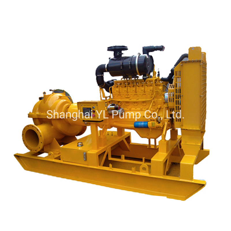 Pompa Air Diesel Hisap Ganda Satu Tingkat Besi Cor