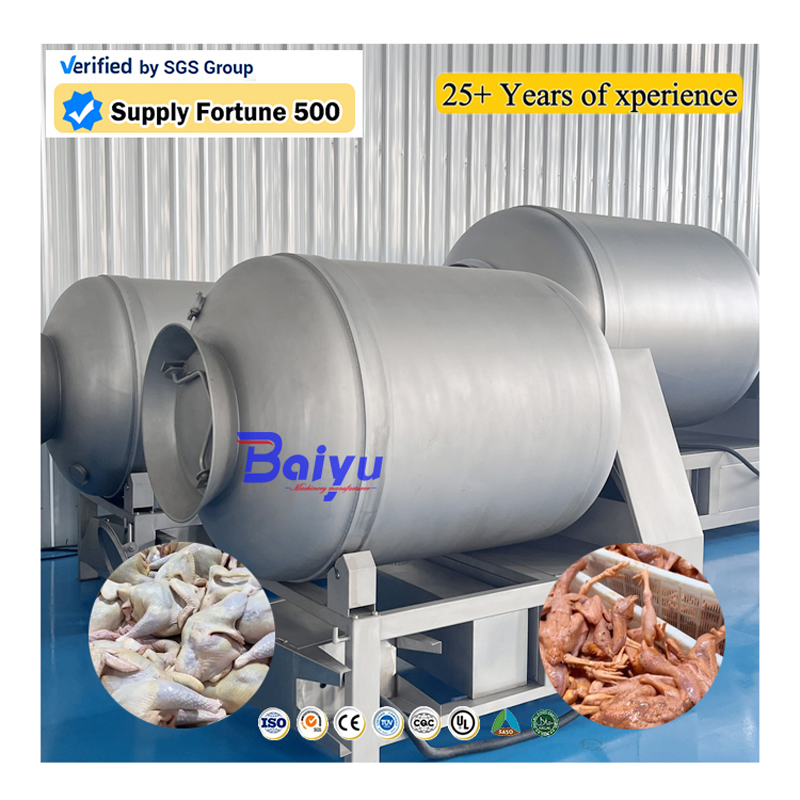 1700L Industrial Food Grade Vacuum Meat Tumbler Marinator for Pet Food Meat