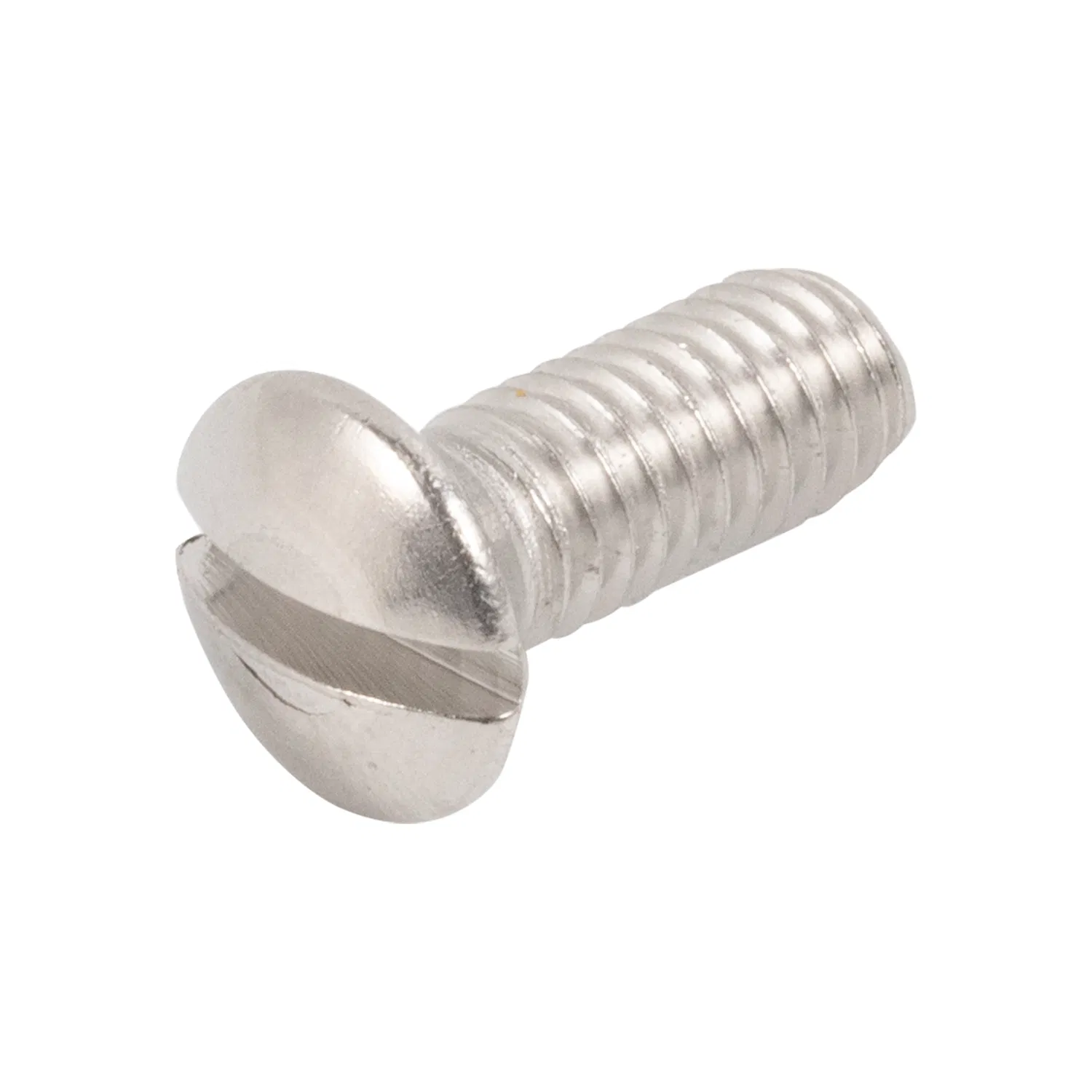 SS304 Slotted Screw M4 M5 M6 Stainless Steel Button Head Screw Slotted Pan Head Machine Screw DIN85 DIN84