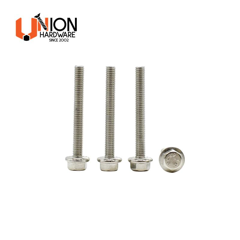 DIN 6921 Stainless Steel Hex Flange Bolts Full Thread Half Teeth All Sizes