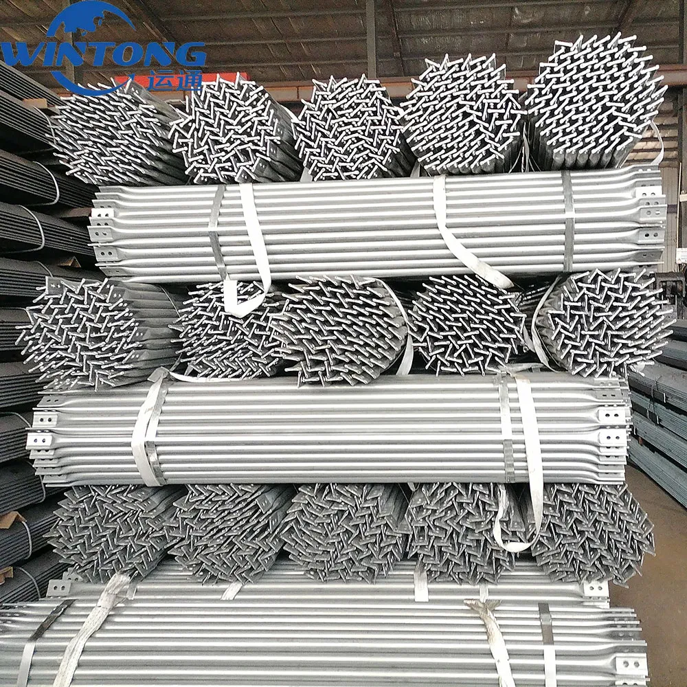 Round Pipe Guardrail Column, Photovoltaic Support Round Tube Column