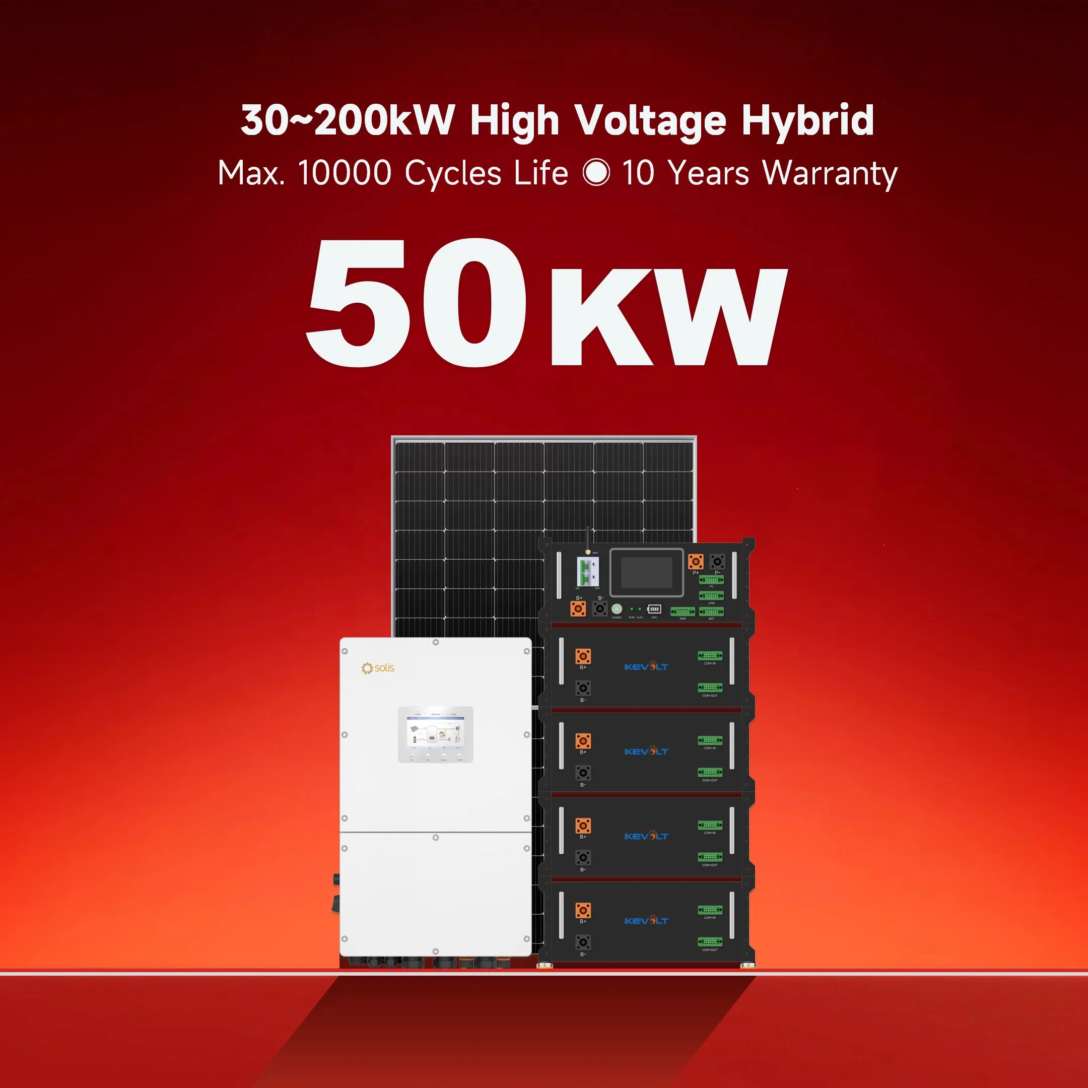 Hybrid Solar Energy Power System 50kw Solar Hybrid Power System Complete Kit for Home