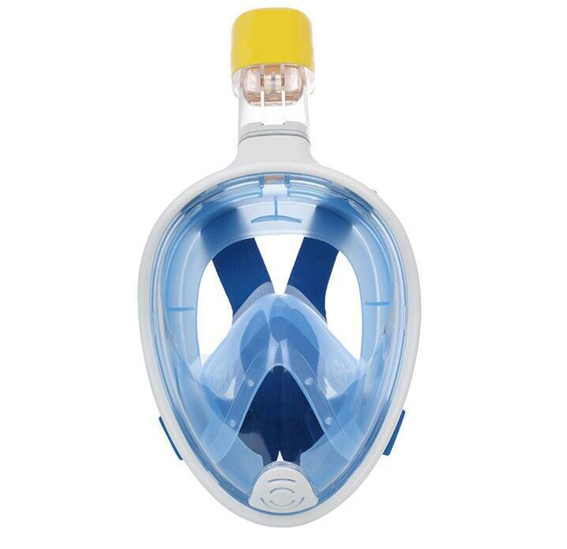 Full Face Snorkel Mask for Adults Kids Anti-Fog Camera Mount Lock WYZ12877
