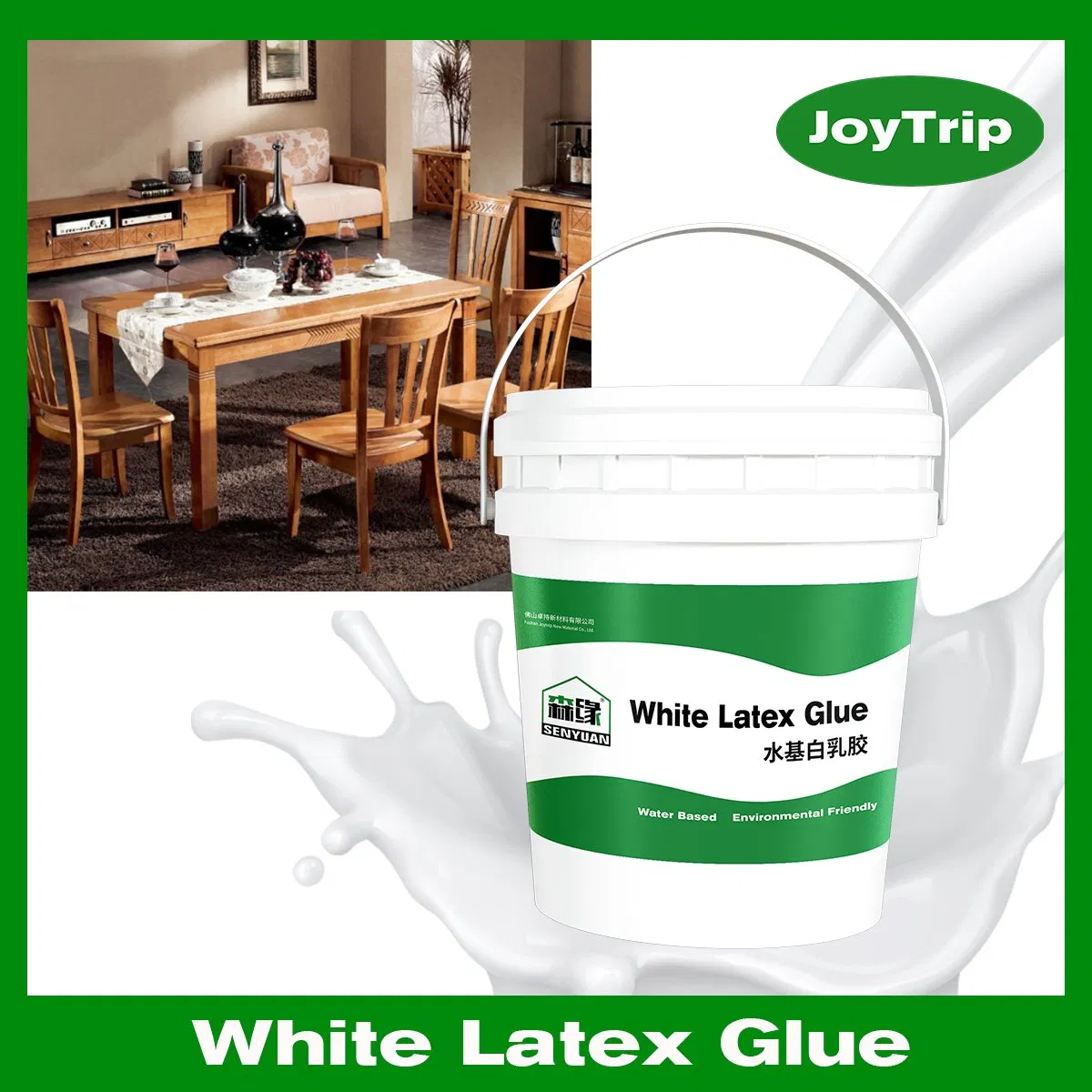 Versatile White Latex Adhesive for Eco-Friendly Furniture Assembly