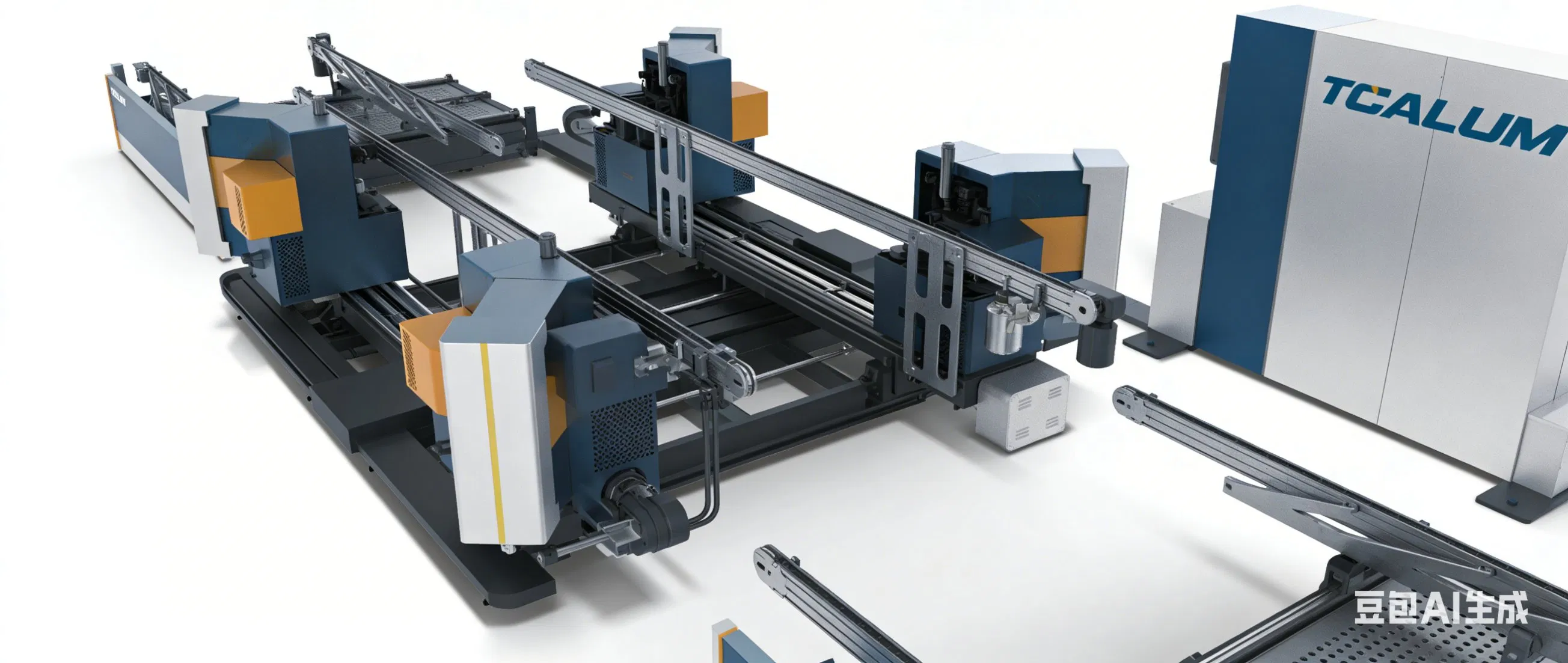 Macchina per crimpatura angolare a quattro teste CNC con servomotore per la produzione di finestre e porte in alluminio