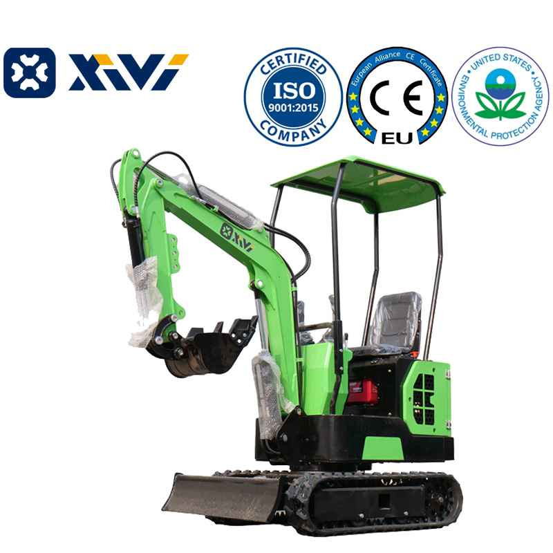 XV12 1.2ton Diesel Engine CE/EPA Approved Mini Rubber Excavators with Multi Attachment