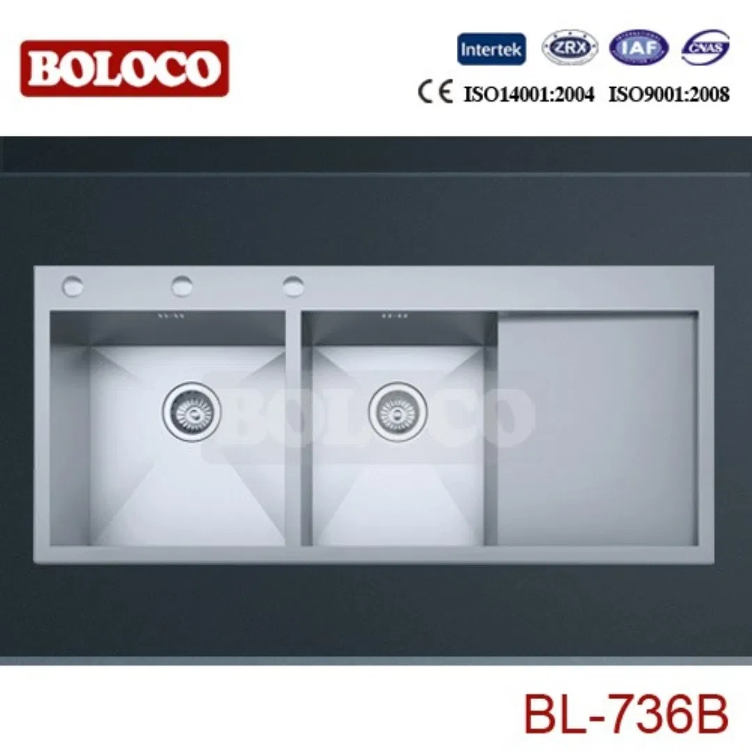 Custom Hand-Forged Kitchen Sink, Hand Polished Finish, Durable & Stylish (BL-736)