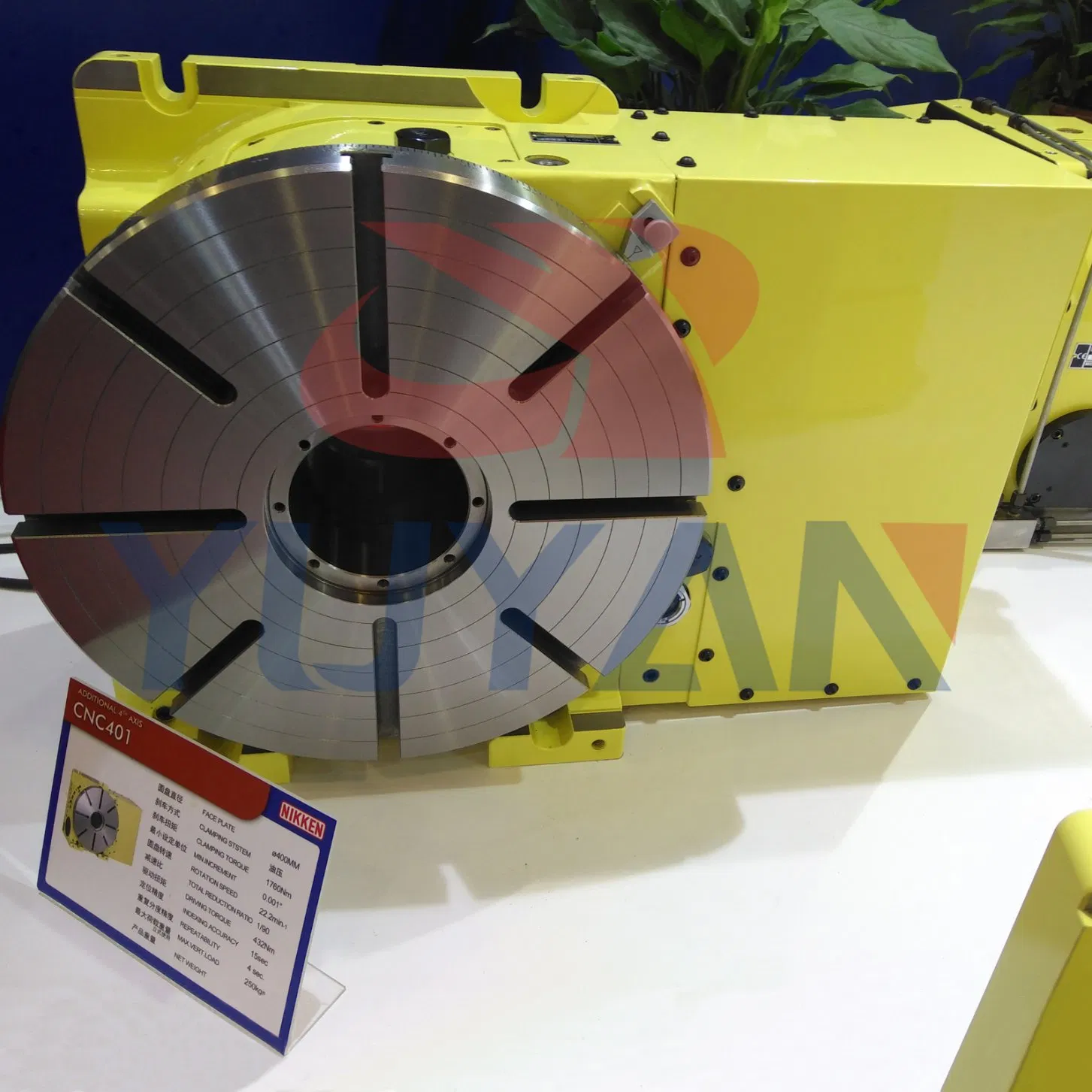4th Axis CNC Rotary Table with Carbide Worm System, 400mm Diameter