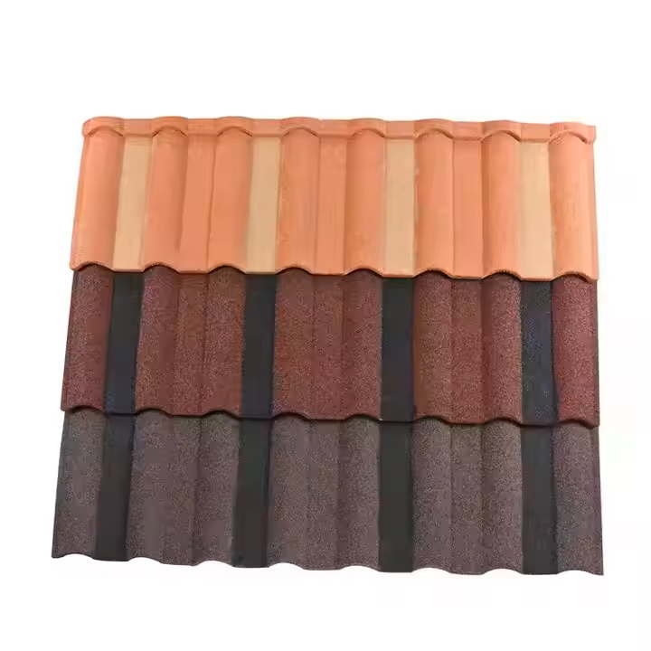 South Africa 50-Year Warranty Stone Coated Metal Roof Tiles Traditional Design Steel Roof Sheet Roofing Materials