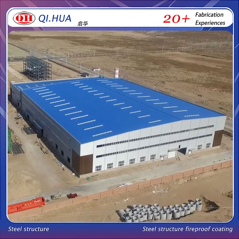 Bolt Connection Prefabricated Metal Workshop Heavy Duty Steel Construction