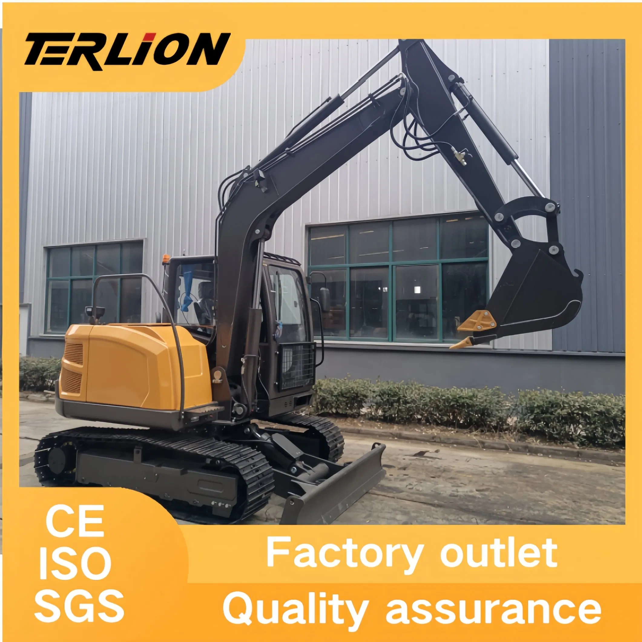 6.5ton Crawler Hydraulic Digger Machine Kubota Excavator