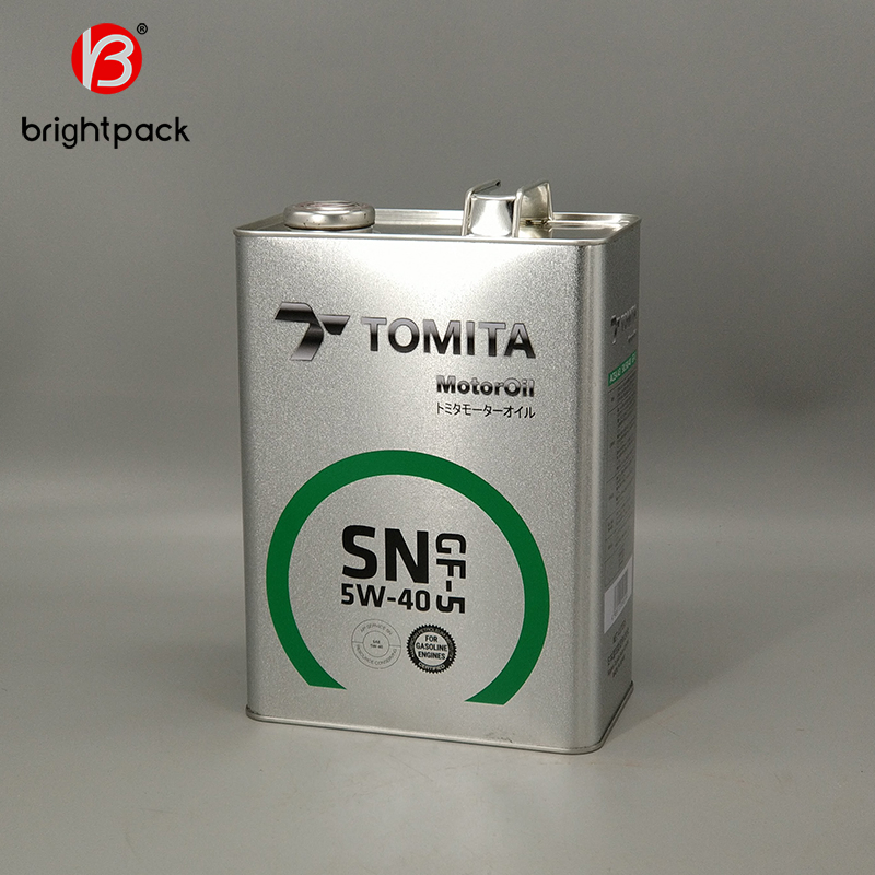 4L Ölfassförmige Weißblechdosen Metall quadratische Weißblechdosen Verpackung Metallbox Weißblechbox