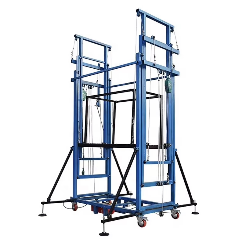 Remote Control Hydraulic Construction Scaffolding Lift Goods Elevator Work Platform