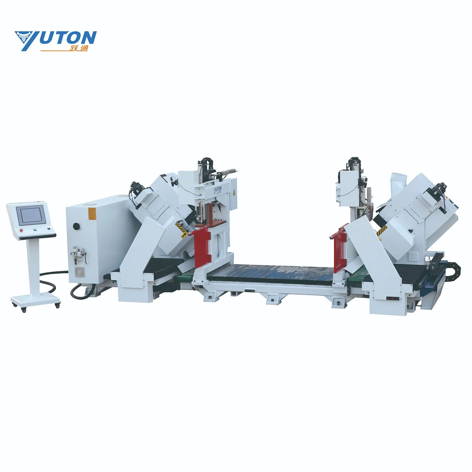 CNC Door Frame Cutting & Drilling Machine, U Shape Cutting, No Chipping