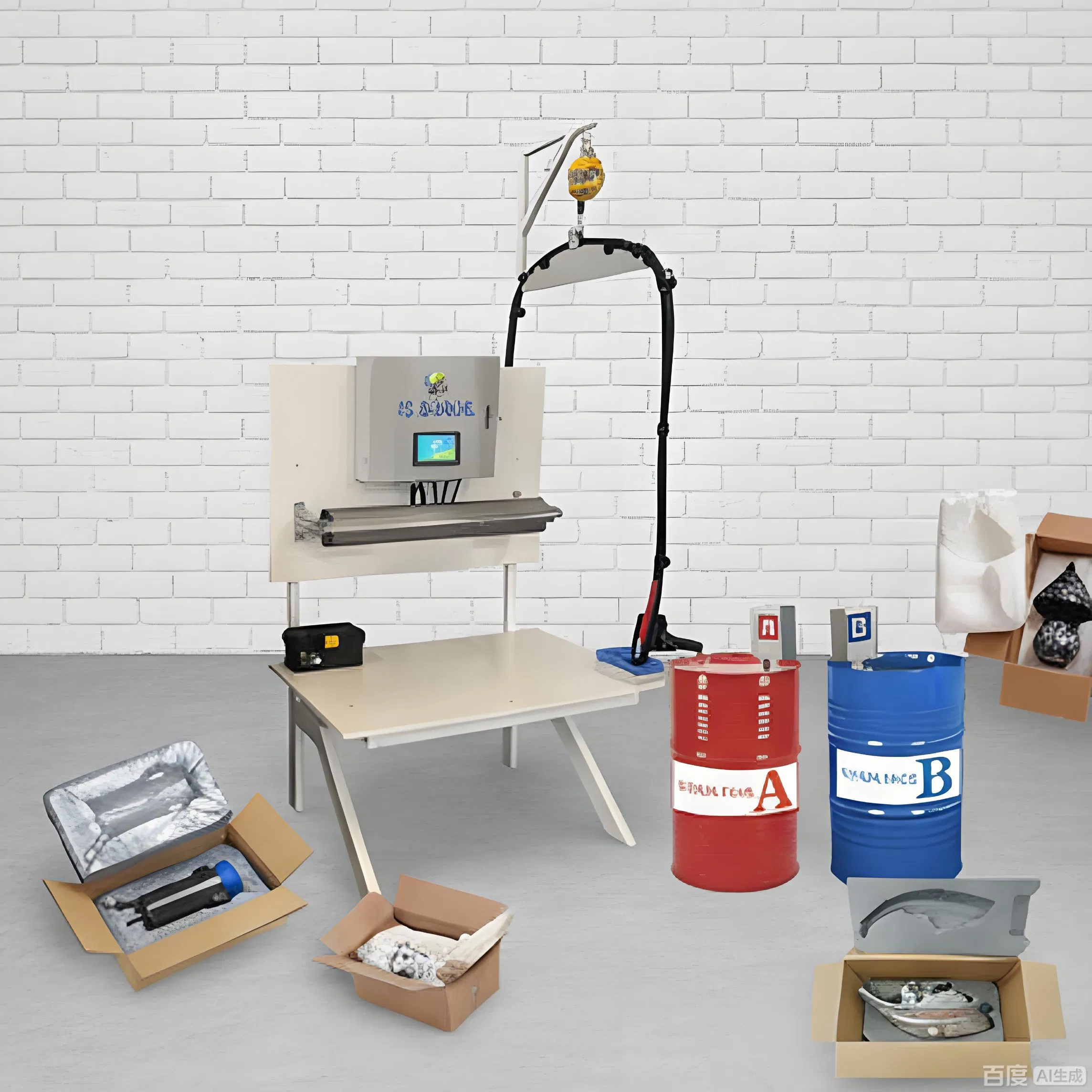 220V 50Hz Automatic Polyurethane PU Foam Pouring Injection Machine for Packaging Application