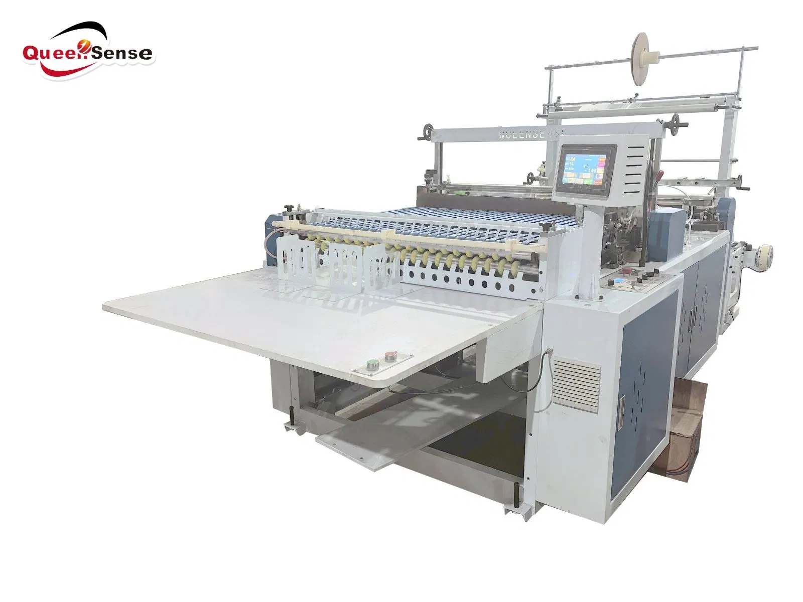 Rql-1000 High Speed Plastic Bread Bags Side Sealing Bag Making Machine with Nylon Adhesive Tape