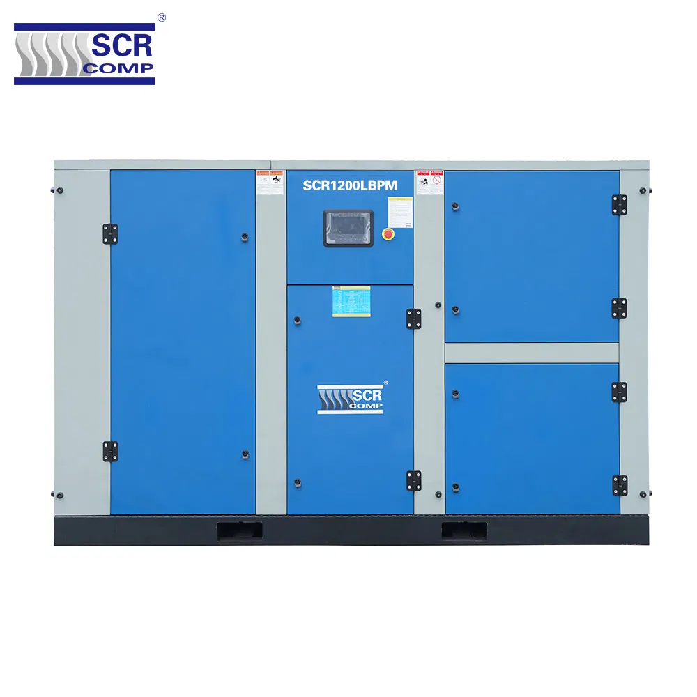 SCR1200LBPM-Serie Schraubenkompressor mit speziell entwickeltem Ölleitungssystem PM-Luftkompressor