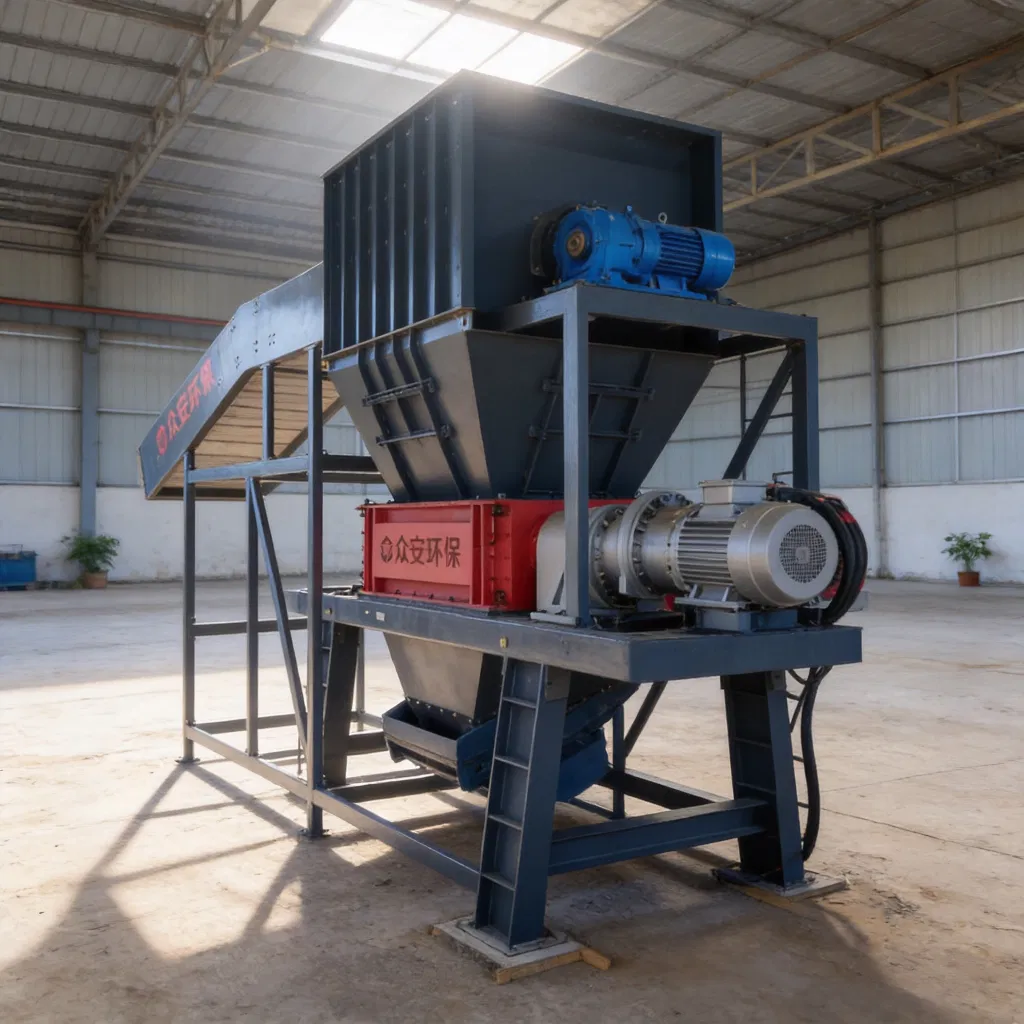 Heavy Duty Double Shaft Shredder for Waste Recycling
