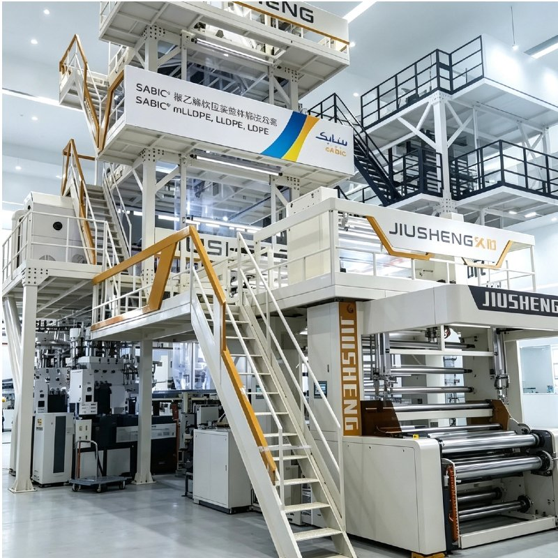 High Precision Multilayer Plastic Blown Film Production Line Coextrusion Film Machine for Heavy Duty Packaging Film Processing