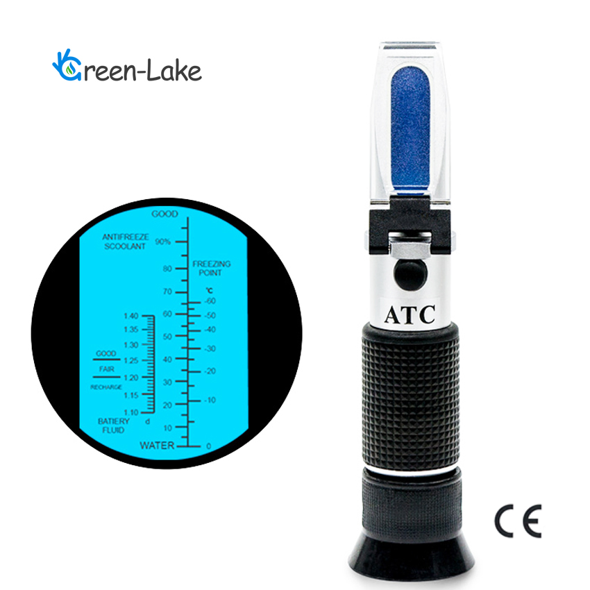 Battery Fluid Ethylene Glycol Antifreeze Coolant Refractometer for Car Vehicle Industrial