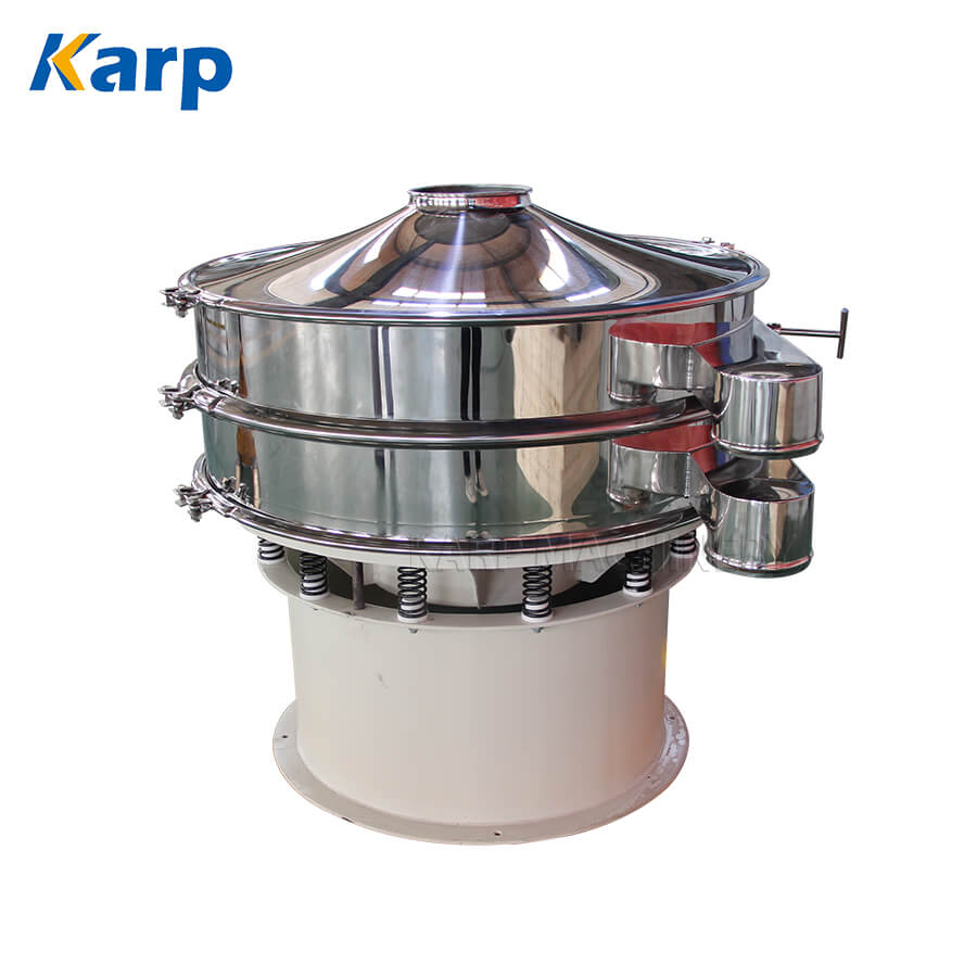 Machine de criblage vibrante ronde pour le glutamate monosodique en acier inoxydable 304