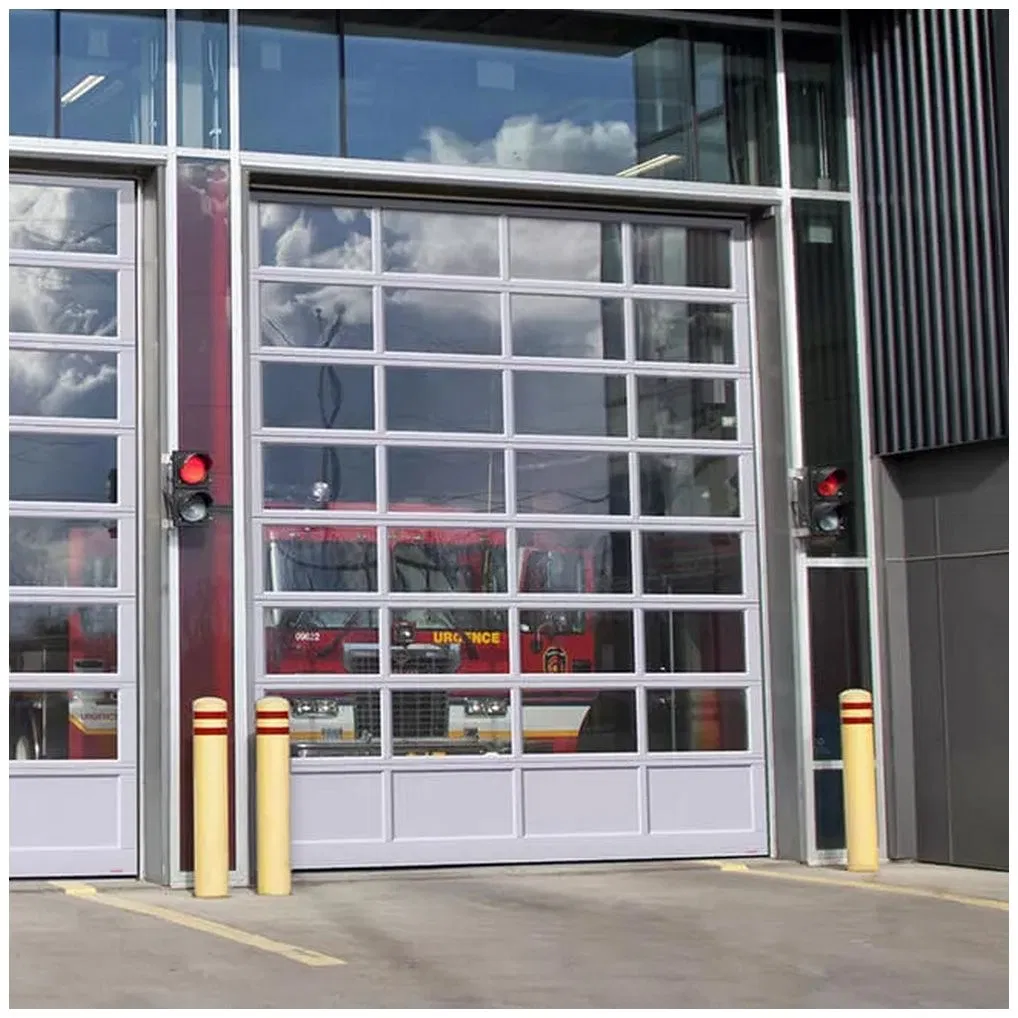 Modern Alloy Sandwich Construction Intelligent Transparent Garage Doors