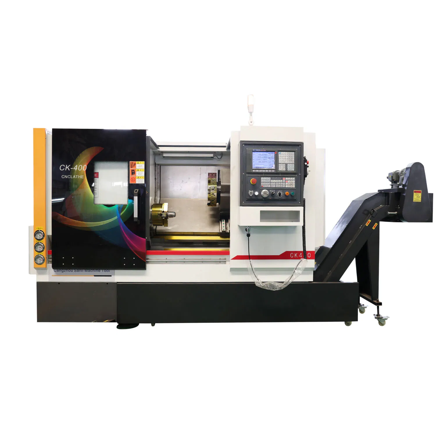 High Precision Slant Bed CNC Lathe CNC Turning Center CK400