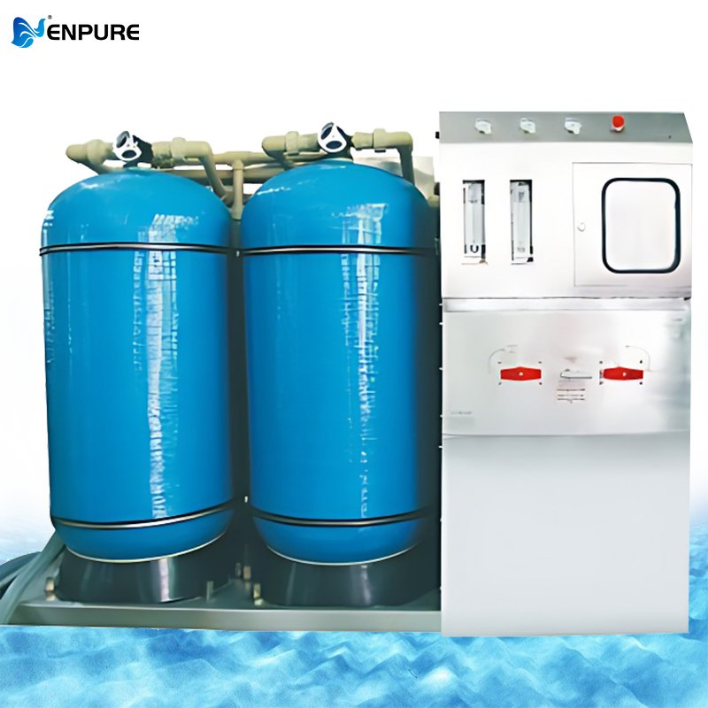 High Recovery RO Membrane System with Energy Recovery Device, 45% Less Power Demand