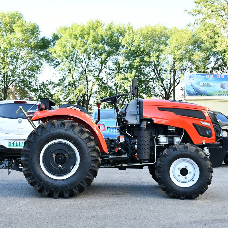 Motocoltivatore per lavorazione del terreno con fresa rotante e scavo di fossi, trattore agricolo a quattro ruote, motore Euro 5 CE EPA da 50HP 100HP 120HP