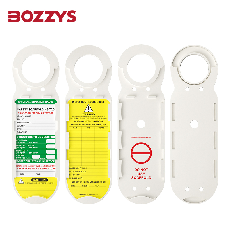 Bozzys Scaffold Inspection Tag for Industrial Safety