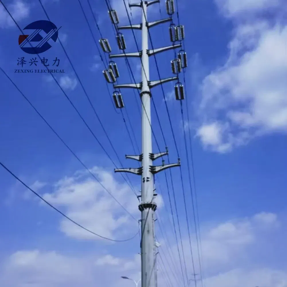 35 FT Galvanized Steel Electric Power Lighting High Mast Pole