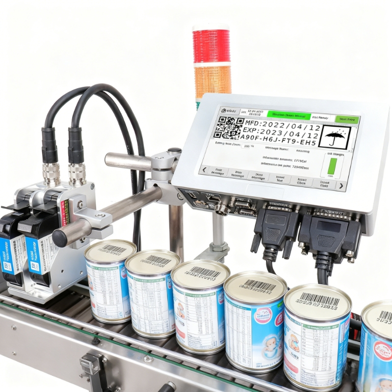 Docod T210e 25.4mm Industrial Tij Thermal Online Inkjet Printer Date Coding Machine for Text Batch Barcode Qr Code