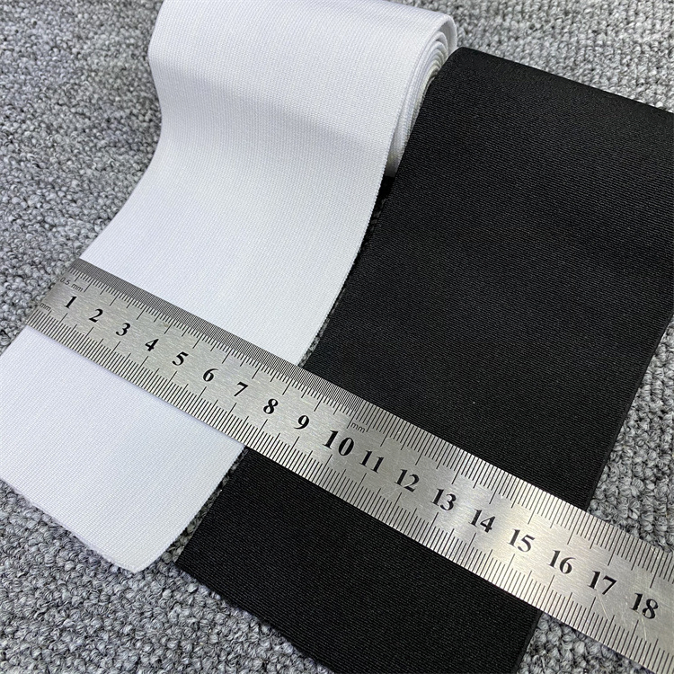 8cm Encrypted High Elastic Black and White Elastic Webbing