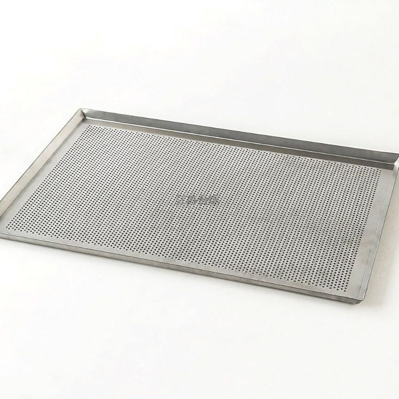 Durable Non-Stick Flat Perforated Aluminum Baking Sheet Pan for Commercial Industrial Kitchen Oven Bakeware