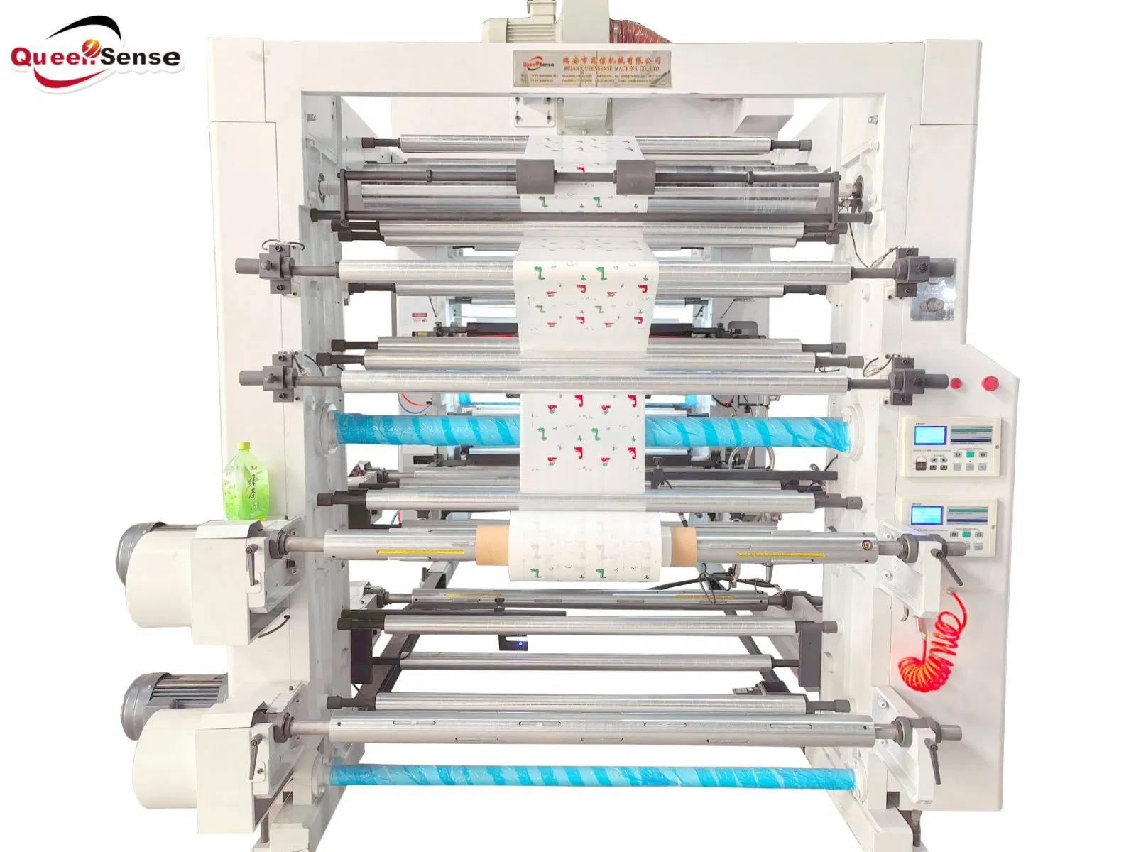 YT-H41200 High Speed Flexographic Printing Machine for Plastics, Paper, BOPP Materials 4 Colors Printer