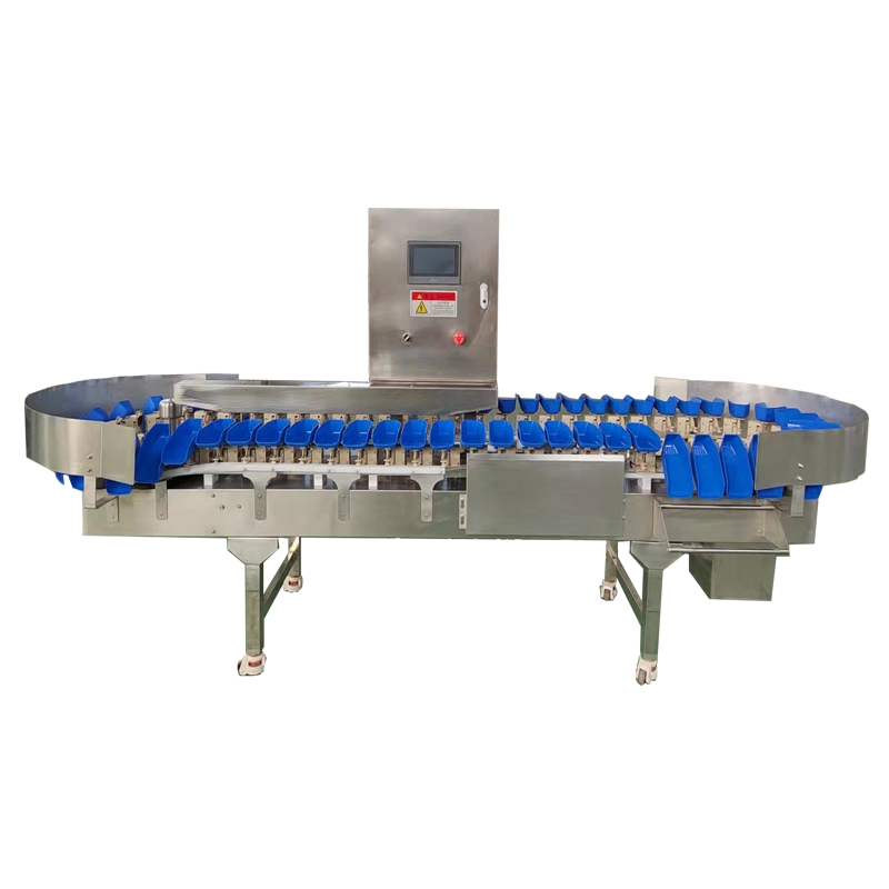 Cucumber Durian Fruit Shrimp Oyster Fish Chicken Grading Automatic Weight Sorting Machine