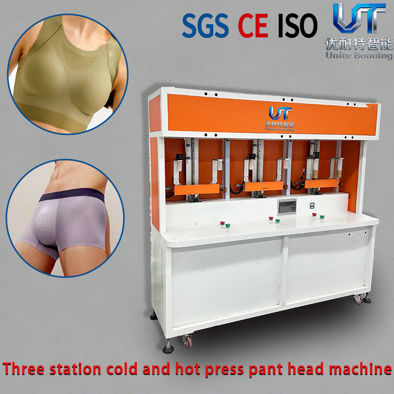 Boys' Underwear Waistband Pressing Machine, 3-Station Hot and Cold Pressing Machine, Cylindrical Product Pressing and Shaping