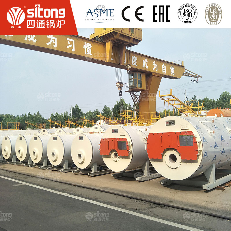 Condensing Gas Steam Boiler with Low Emission Combustion Technology