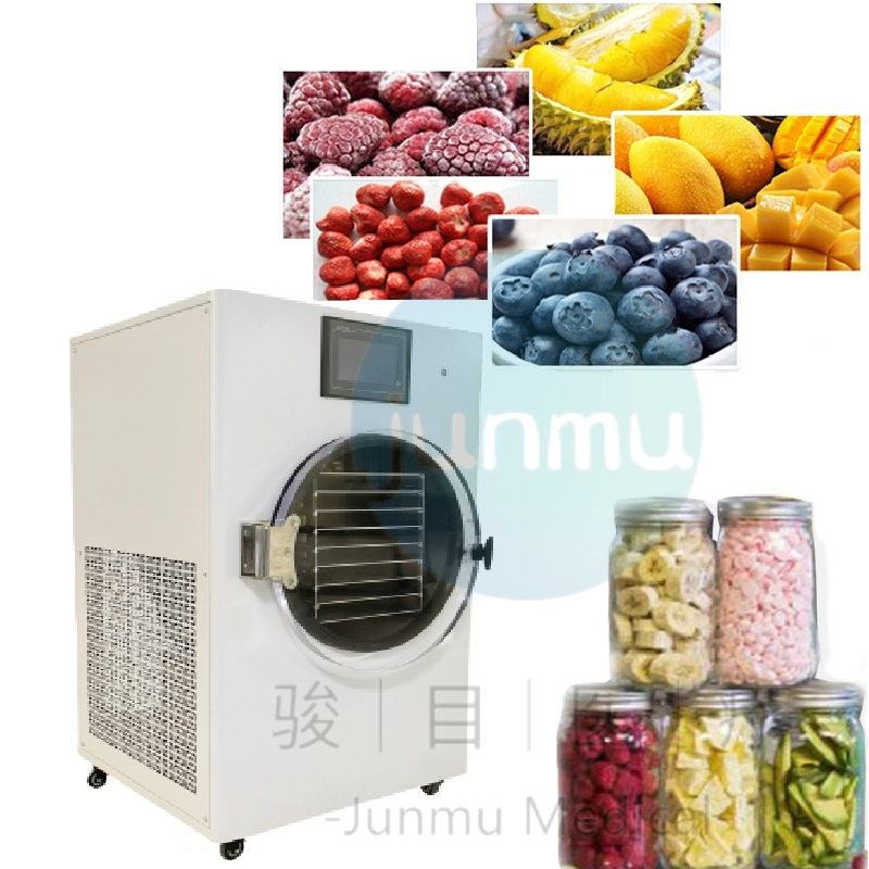Junmu White Black Small Vacuum Lyophilizer Food Industrial Drying Equipment Home Freeze Dryer
