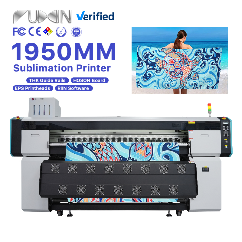 High-Speed Dye Sublimation Printer with 4 I3200 Heads 1.3m/1.6m/1.8m Sublimation Printer Machine for Apparel Curtains and Flags